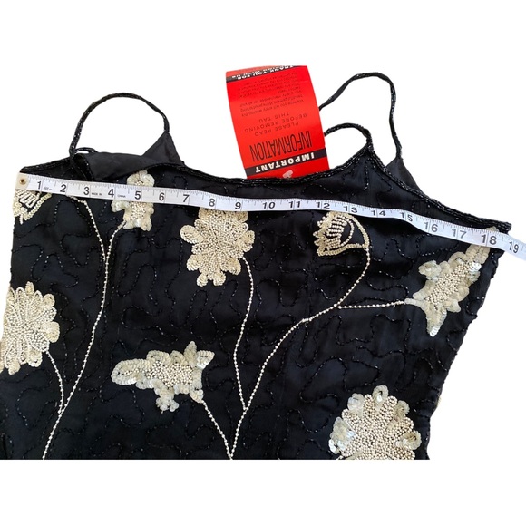 Styleworks Wicked 1990s Beaded Cocktail Dress with Jacket Sz 10 - Picture 11 of 15